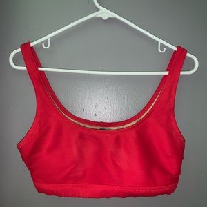 NWOT Red bathing suit top